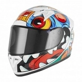Шлем NOX N731 Scrappy Junior White/Black/Blue