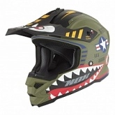 Шлем NOX N761 Fighter Junior Green/White/Black