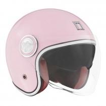 Шлем NOX Premium Jet Heritage Solid Pink
