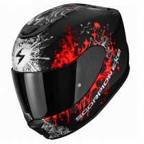 Шлем Scorpion Exo-391 Wolf Black/Silver/Red
