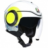 Шлем AGV Orbyt E2205 Sunset White/Yellow