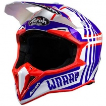 Шлем Airoh Wraap Broken Blue/Red Gloss