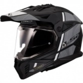 Шлем LS2 MX702 Pioneer II Hill Black/White
