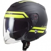 Шлем LS2 OF521 Infinity Hyper Hi-Vis Titanic/Yellow