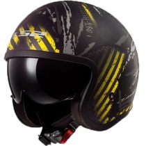 Шлем LS2 OF599 Spitfire Garage Black/Yellow