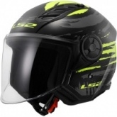 Шлем LS2 OF616 Airflow II Brush Black/Yellow