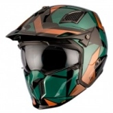 Шлем MT Trial Streetfighter SV S P1R Green/Brown