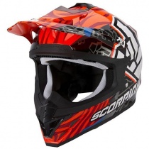 Шлем Scorpion VX-15 Evo Air Rok Bagoros Orange