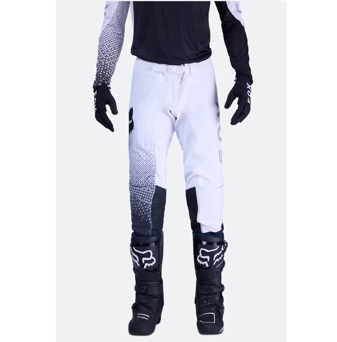 Мотоштани FOX Flexair Fracture White/Black