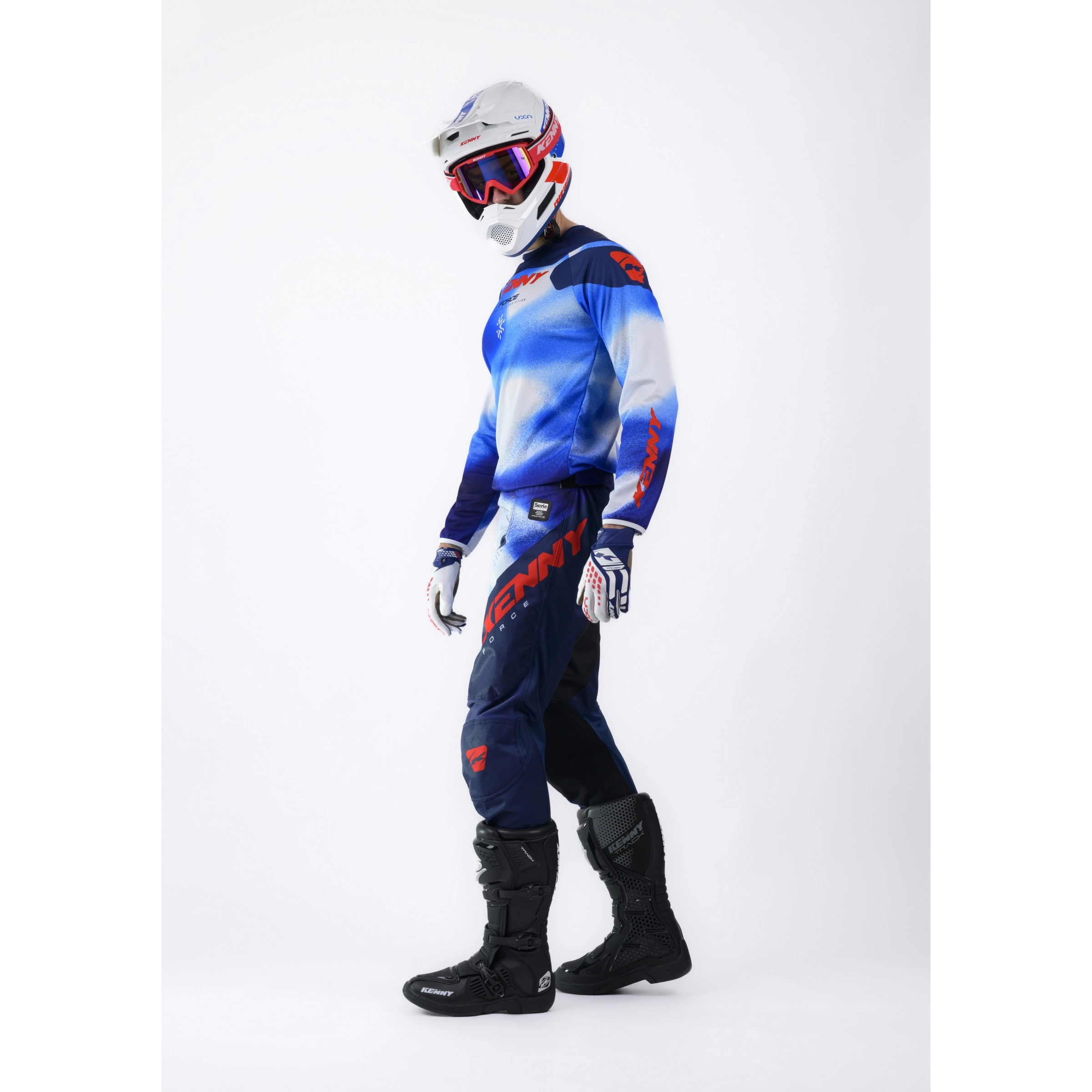 Мотоштани Kenny Racing Force Fog Blue/Red