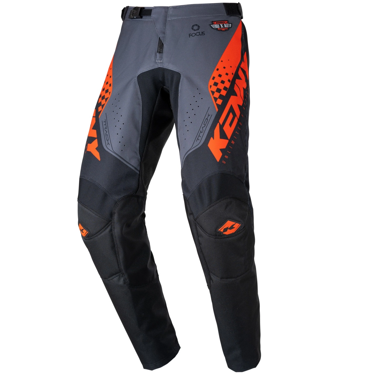 Мотоштани Kenny Racing Track Focus Junior Grey/Orange