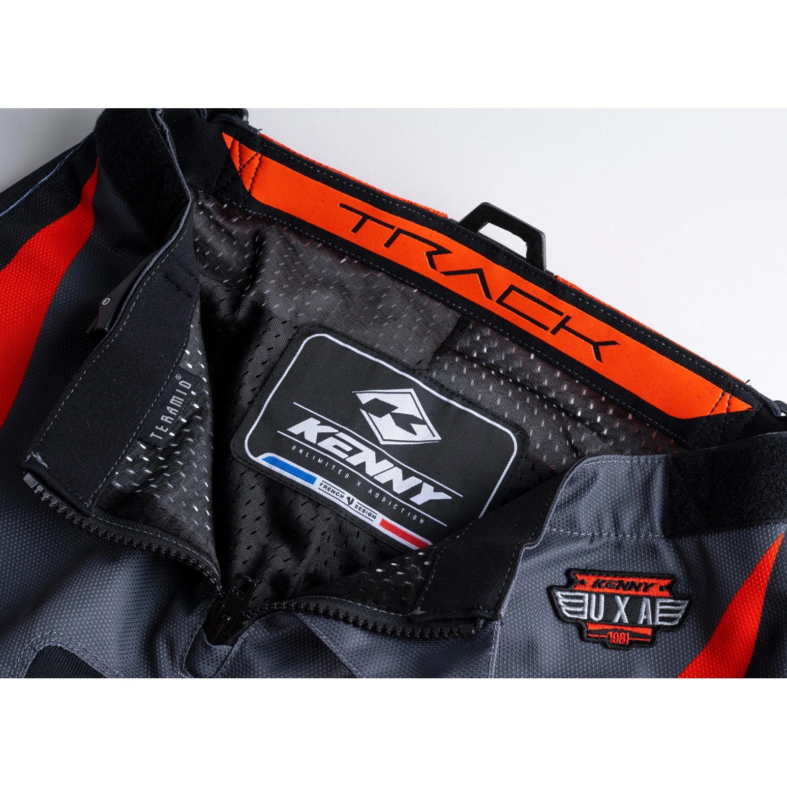 Мотоштани Kenny Racing Track Focus Junior Grey/Orange