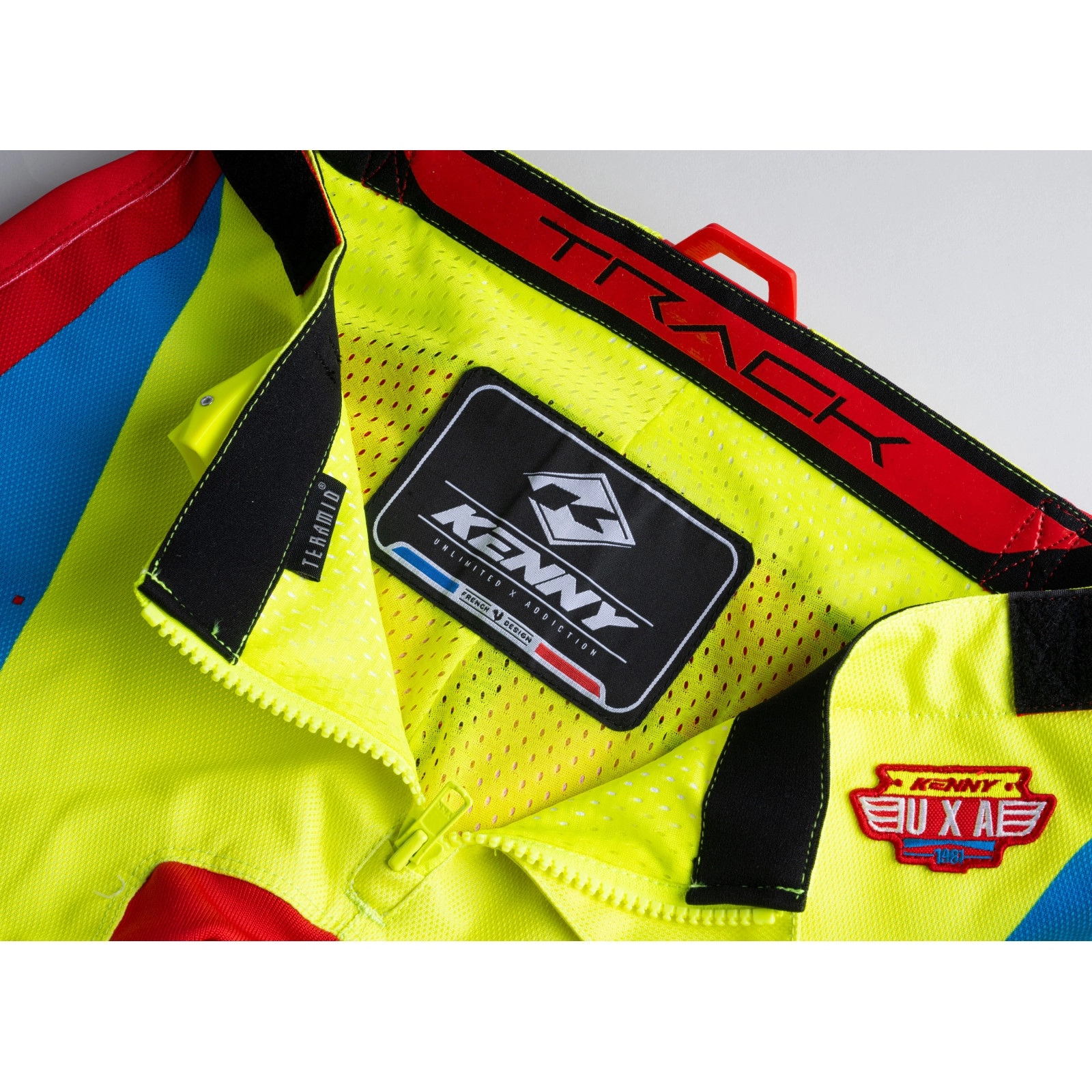 Мотоштани Kenny Racing Track Focus Junior Red/Yellow/White
