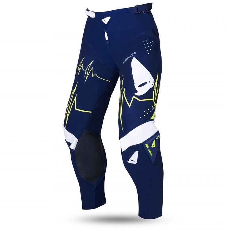 Мотоштани UFO Adrenaline Slim Blue/White/Yellow