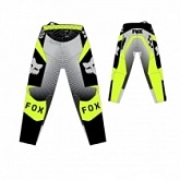 Мотоштаны FOX 180 Collect Grey/Yellow