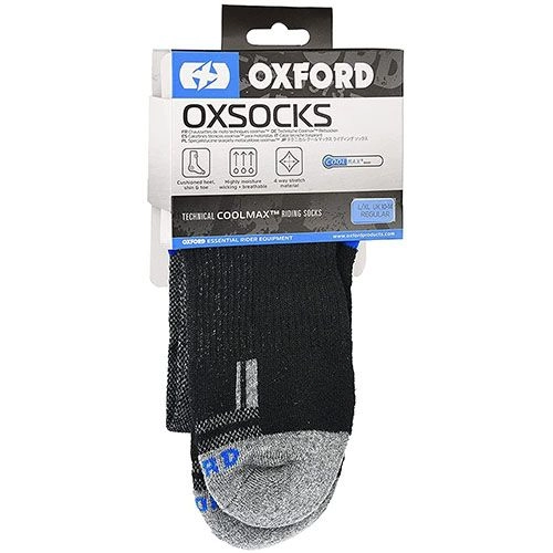 Термоноски Oxford Coolmax Black/Grey