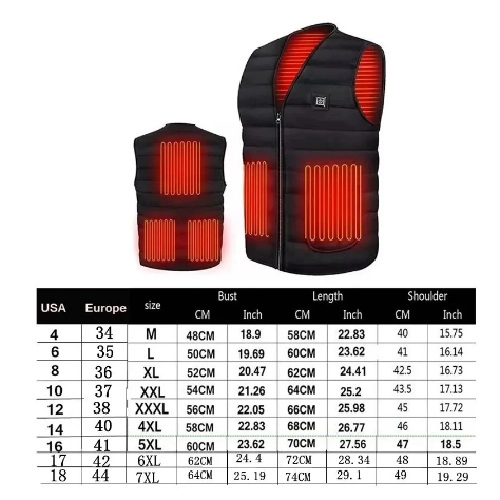Жилет Motorace Winter Warm 5 Areas Heated Black