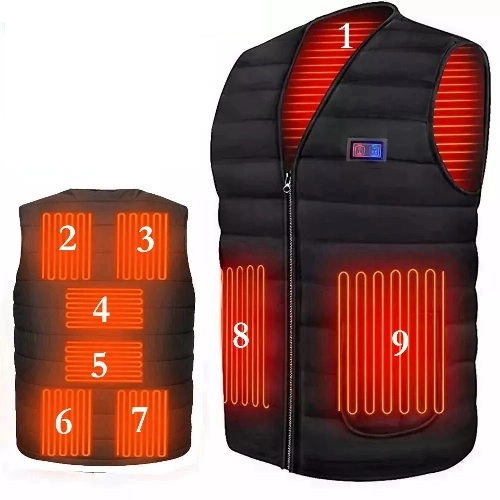 Жилет Motorace Winter Warm 9 Areas Heated Black