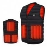 Жилет с подогревом от Powerbank Motorace Winter Warm 5 Areas Heated Black