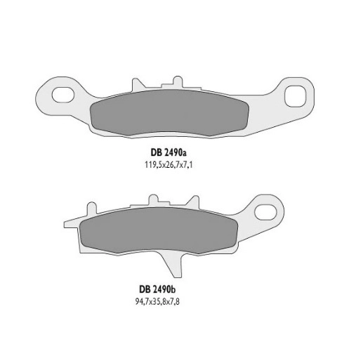 Колодки гальмівні Delta DB2490OR-D