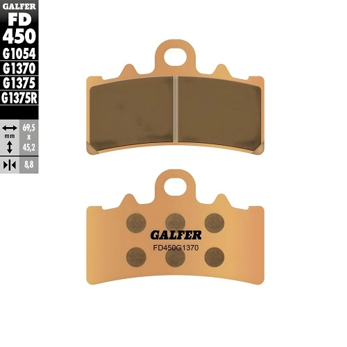 Колодки гальмівні Galfer FD450G1370