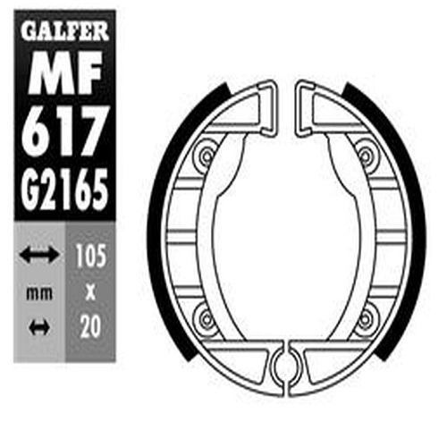 Колодки гальмівні Galfer MF617G2165