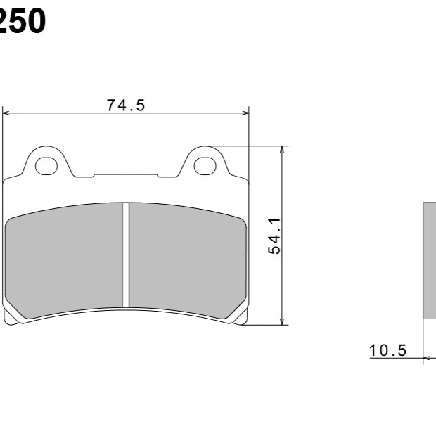 Колодки гальмівні Nissin A0250