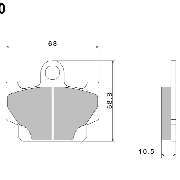 Колодки гальмівні Nissin A0270