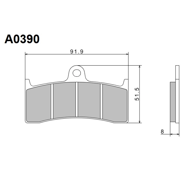 Колодки гальмівні Nissin A0390
