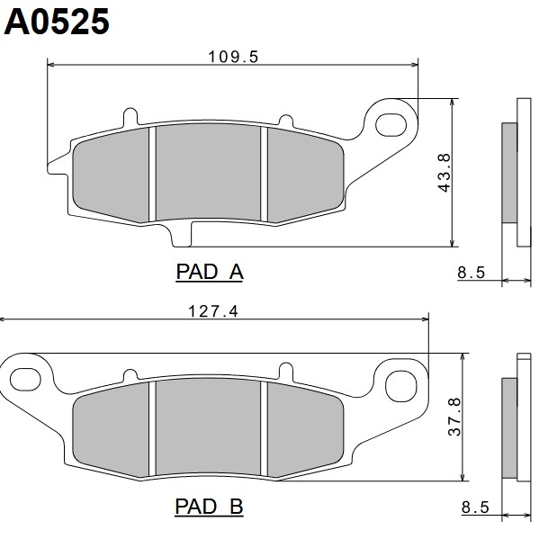 Колодки гальмівні Nissin A0525