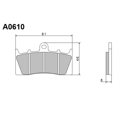 Колодки гальмівні Nissin A0610