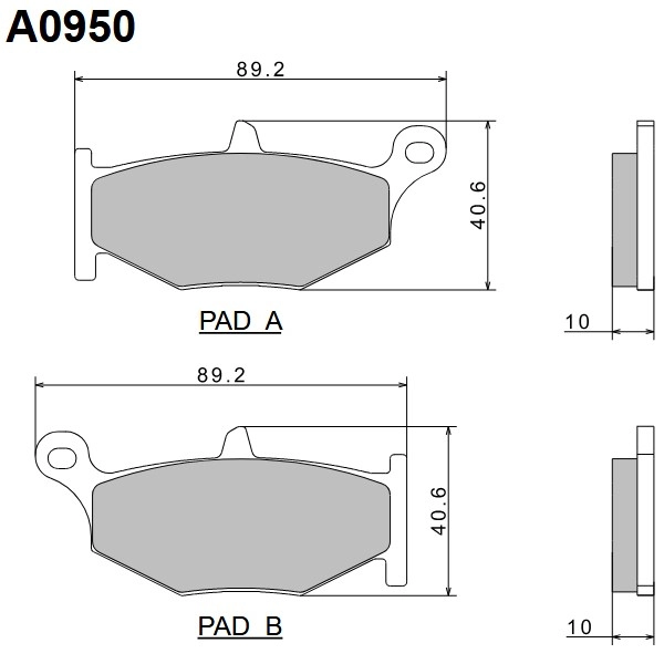 Колодки гальмівні Nissin A0950