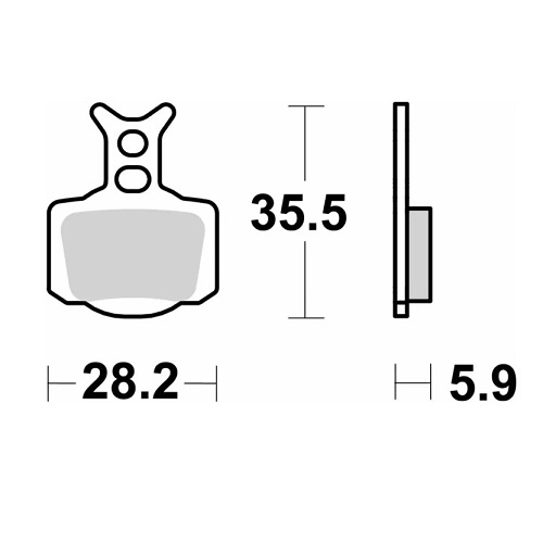 Колодки гальмівні SBS 1006RSI