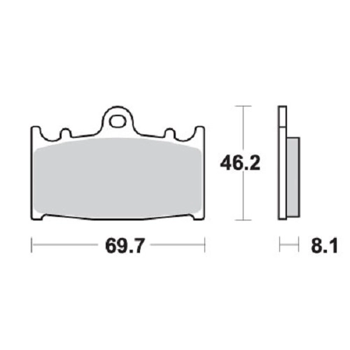 Колодки гальмівні SBS 631RSI