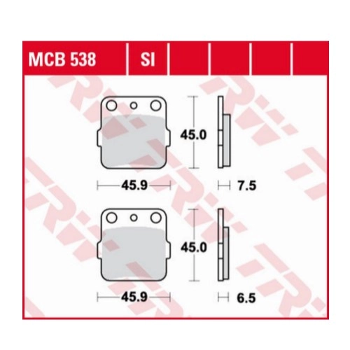 Колодки гальмівні TRW Lucas MCB538SI