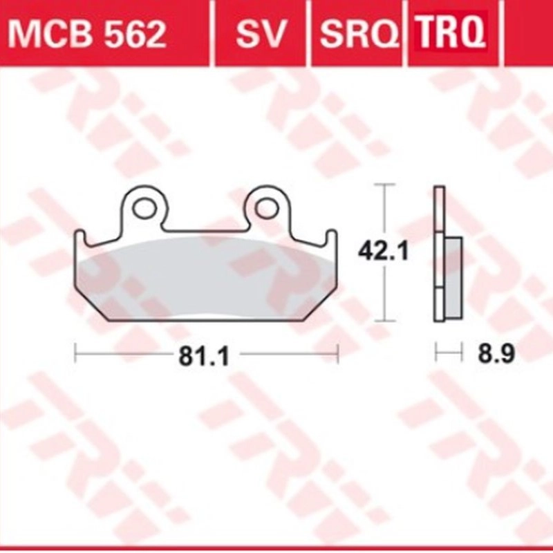 Колодки гальмівні TRW Lucas MCB562TRQ