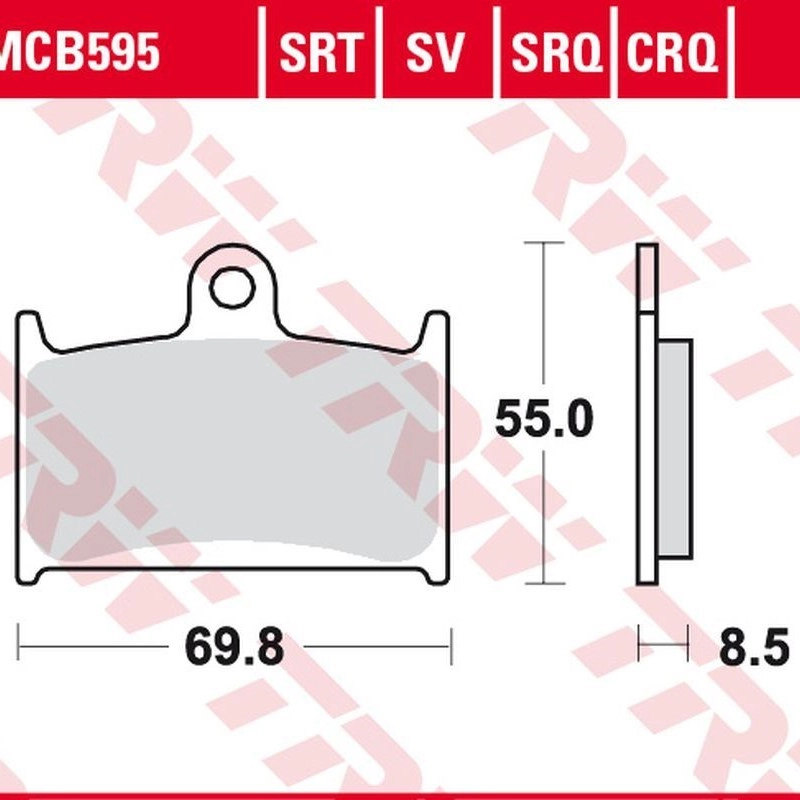 Колодки тормозные TRW Lucas MCB595TRQ