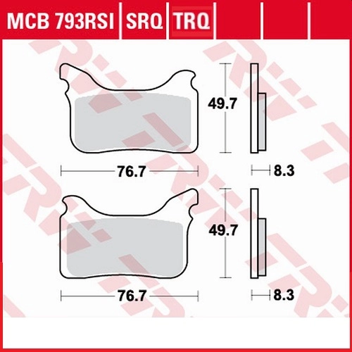 Колодки гальмівні TRW Lucas MCB793TRQ