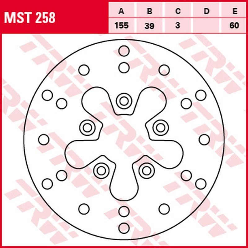 Диск гальмівний TRW Lucas MST258