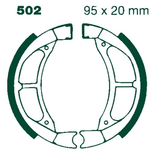 Колодки гальмівні EBC 502