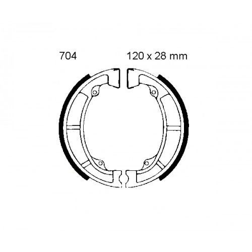 Колодки тормозные EBC 704