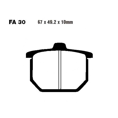 Колодки гальмівні EBC FA030