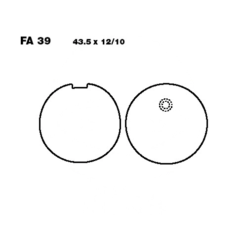 Колодки гальмівні EBC FA039
