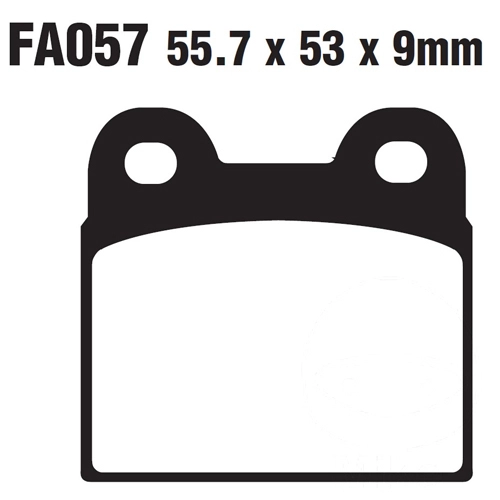 Колодки гальмівні EBC FA057V