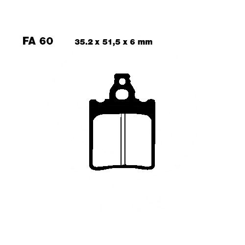 Колодки гальмівні EBC FA060