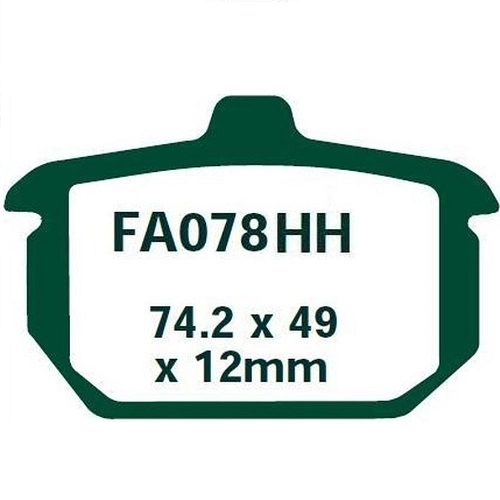 Колодки тормозные EBC FA078HH