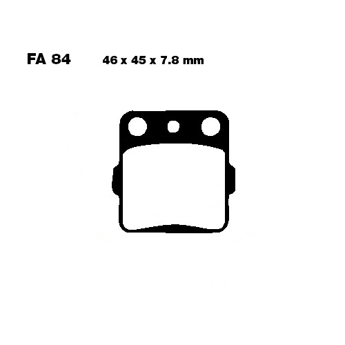 Колодки гальмівні EBC FA084R