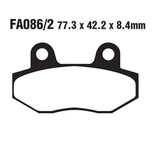 Колодки гальмівні EBC FA086/2HH