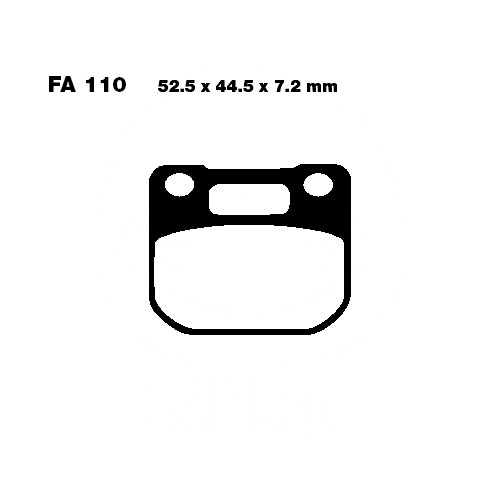 Колодки тормозные EBC FA110
