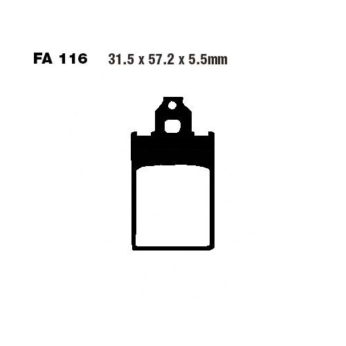 Колодки гальмівні EBC FA116
